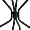 Flash Furniture 35.25" Round Black Steel Patio Table-Umbrella Hole CO-7-BK-GG