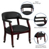 Flash Furniture B-Z100-LF-0005-BK-LEA-GG