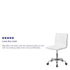 Flash Furniture Contemporary Chair, 18" to 23", White DS-512B-WH-GG