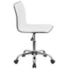 Flash Furniture Contemporary Chair, 18" to 23", White DS-512B-WH-GG