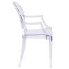 Shirley Ghost Chair with Arms in Transparent Crystal  FH-124-APC-CLR-GG