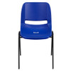 Flash Furniture Stack Chair, Plastic, Blue, Ergonomic Shell RUT-EO1-BL-GG