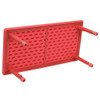Rectangle Activity Table, Plastic, Steel, Red  YU-YCX-001-2-RECT-TBL-RED-GG