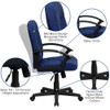 Flash Furniture GO-ST-6-NVY-GG