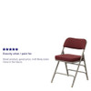Flash Furniture Burgundy Fabric Folding Chair,PK2 2-HA-MC320AF-BG-GG