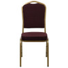Hercules Banquet Chair, 17-1-4 in W 20-1-4" L 38" H, Fabric Seat  FD-C01-ALLGOLD-EFE1679-GG