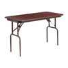 Rectangle Folding Table, Laminate Top, Wood Grain