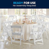 Kids White Resin Folding Chair with White Vinyl Padded Seat,PK11  11-LE-L-1K-GG