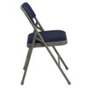 Flash Furniture Navy Fabric Folding Chair,PK4 4-HA-MC309AF-NVY-GG