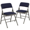 Flash Furniture Navy Fabric Folding Chair,PK2 2-HA-MC309AF-NVY-GG