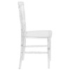 Flash Elegance Crystal Ice Napoleon Stacking Chair,PK2  2-BH-H002-CRYSTAL-GG