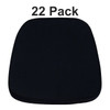 Soft Black Fabric Chiavari Chair Cushion, PK22