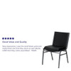 HERCULES Series Heavy Duty Black Vinyl Stack Chair,PK4  4-XU-60153-BK-VYL-GG