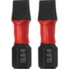 Do it Best 1 In. Slotted #6-8 Impact Ready Screwdriver Bit (2-Pack) QJDIB-SC-038 360251