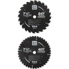 Do it Best 7-1-4 In. 24 & 40-Tooth Circular Saw Blade Set (2-Piece) QJDIB-PTASET-019 364774
