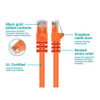 Monoprice Patch Cord,Cat 6,Booted,Orange,14 ft. 3415