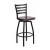 Restaurant Stool, Ladder Back, Mah Seat, Material: Wood