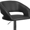 Flash Furniture Black Vinyl Adjustable Height Barstool CH-122070-BK-GG