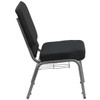 Hercules Church Chair, Black Back, 19-1/4 in W 25" L 33-1/4" H, Fabric Seat