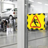 Tarifold Sign Holder,Yellow-Black,1-8 in. H,PK2 P194994