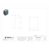 Box Enclosures Electrical Enclosures, 7.32 in H, 4.33 in D, 5-3/4 in W, 4, Polycarbonate BEN-85PBK
