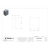 Electrical Enclosures, 7.32 in H, 4.33 in D, 5-3-4 in W, 4, Polycarbonate  BEN-85PBK