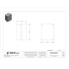 Electrical Enclosures, 7.32 in H, 4.33 in D, 5-3-4 in W, 4, Polycarbonate  BEN-85PBK