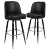James 2 Pack Metal Barstool with Swivel Bucket Seat  2-XU-F-125-GG
