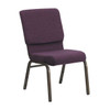 Hercules Church Chair, 19-1/4 in W 25" L 33-1/4" H, Fabric Seat