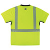 Ergodyne S Lime Performance Hi-Vis T-Shirt Black Bottom 8283BK
