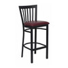 Flash Furniture Restaurant Stool,School Back,Burg Seat XU-DG6R8BSCH-BAR-BURV-GG