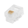 Monoprice Plug, Modular, RJ11, 6P4C, Solid, PK50 7269