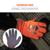 Ergodyne Orange Coated Lightweight Winter Work Gloves, XL, PK144 7401-CASE
