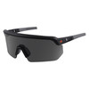 Ergodyne AEGIR, Safety Glasses, Smoke Lens, Matte Black Frame Frame AEGIR