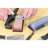 Whestone Sharpening Stone, 6 in W, 2 in L, 3-4 in H, Diamond, Fine Grit, Red  W6FP