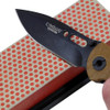 Whestone Sharpening Stone, 6 in W, 2 in L, 3-4 in H, Diamond, Fine Grit, Red  W6FP