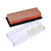 Whestone Sharpening Stone, 6 in W, 2 in L, 3-4 in H, Diamond, Fine Grit, Red  W6FP