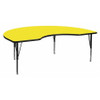 Kidney Activity Table, Laminate, Yellow