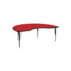 Kidney Table,Kidney Shp,Red,48x72", Laminate, Red