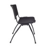 Kee Round Table & Chair Set, Wood, Metal, Plastic Top, Grey  TB48RNDGYBPBK47BK