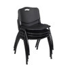 Kee Round Table & Chair Set, Wood, Metal, Plastic Top, Mahogany  TB48RNDMHBPBK47BK