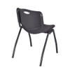Kee Square Table & Chair Set, Wood, Metal, Plastic Top, Maple  TB4242PLBPBK47BK