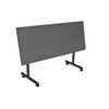 Kobe Rectangle FlipTop Table, 60" W, 29" H, Laminate Top, Gray MKFTM6024GY47BK
