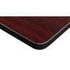 Kobe FlipTop Table, 60" W, 29" H, Laminate Top, Mahogany MKFT6024MH44BK
