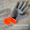 Ergodyne Orange Coated Lightweight Winter Work Gloves, M, PK144 7401-CASE