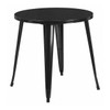 Flash Furniture Round 30" W, 30" L, 29.5" H, Metal Top, Black CH-51090-29-BK-GG