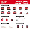 Magnetic Tape Measure, 25 ft, 1 in Blade Width, Magnetic Hook, Black-Red  48-22-1025M