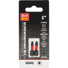 Do it Best 1 In. Square #2 Impact Ready Screwdriver Bit (2-Pack) QJDIB-SC-016