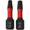 Do it Best 1 In. Square #2 Impact Ready Screwdriver Bit (2-Pack)