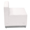 Hercules Alon Chair, White Back, 25-1-2 in W 25-1-4" L 27" H, Leather Seat  ZB-803-CHAIR-WH-GG